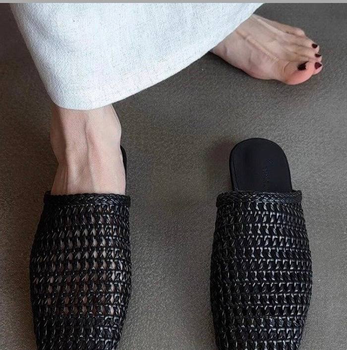 Aubrey | Woven Slip-On Summer Mules