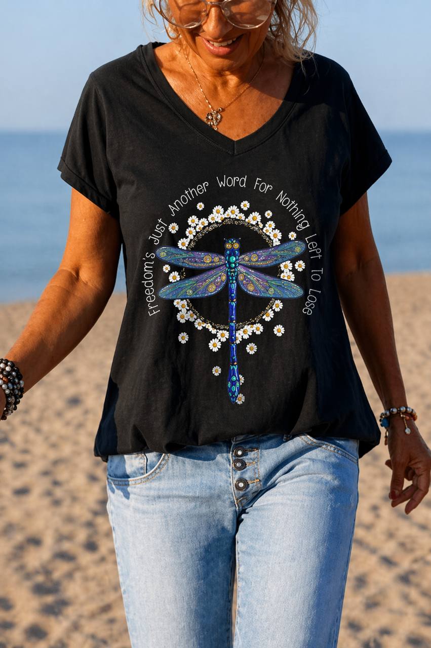 Autumn | Freedom Dragonfly Graphic Tee