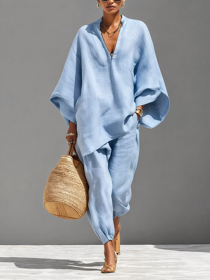 Allison | Relaxed Linen Lounge Set