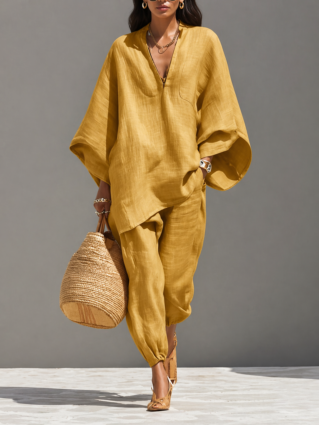 Allison | Relaxed Linen Lounge Set