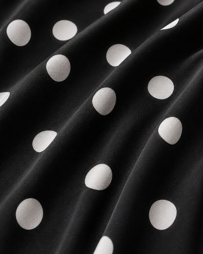 Women's Long Sleeve Polka Dot Dress