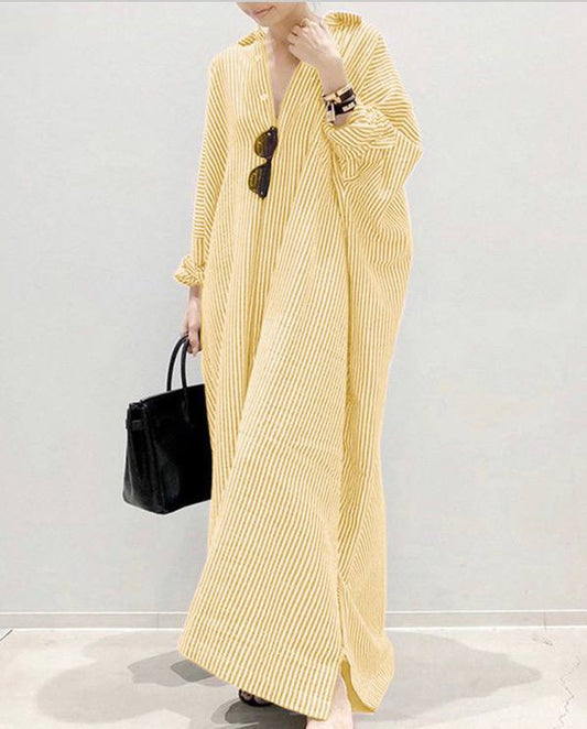 Reagan |Relaxed Stripe Maxi Dress