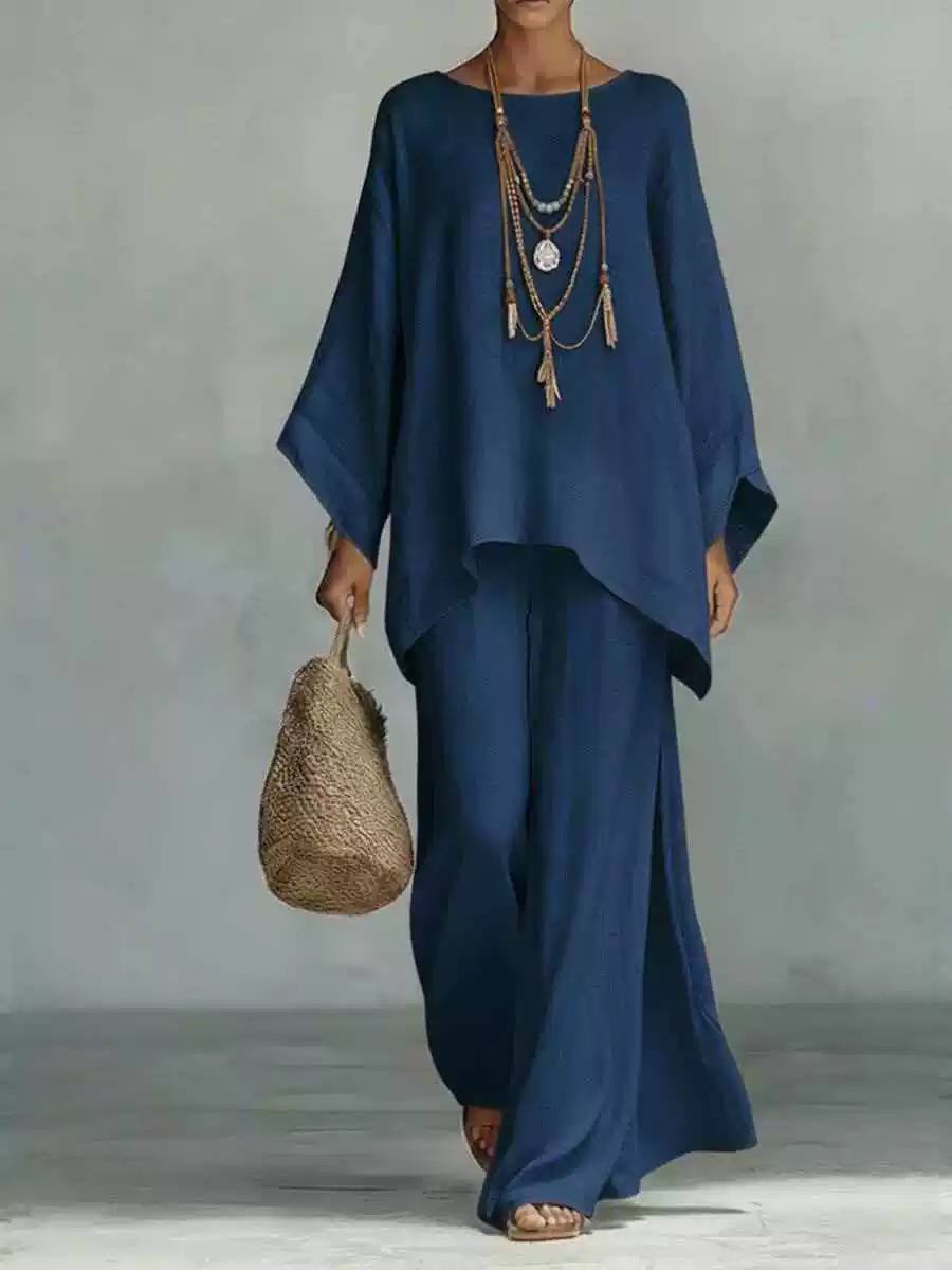 Clara | Relaxed Linen Two-Piece Lounge Set