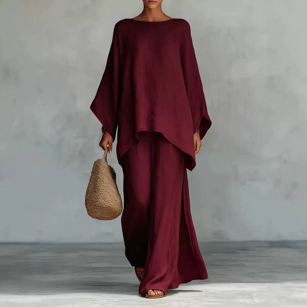 Clara | Relaxed Linen Two-Piece Lounge Set