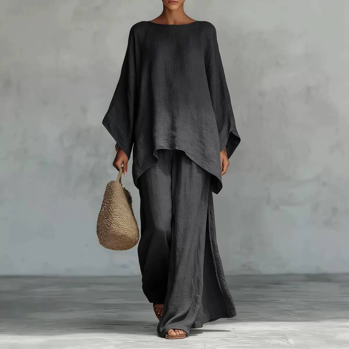 Clara | Relaxed Linen Two-Piece Lounge Set