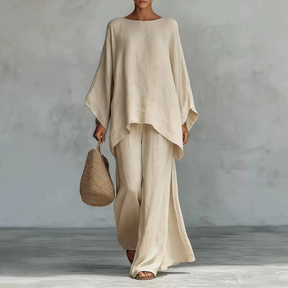 Clara | Relaxed Linen Two-Piece Lounge Set