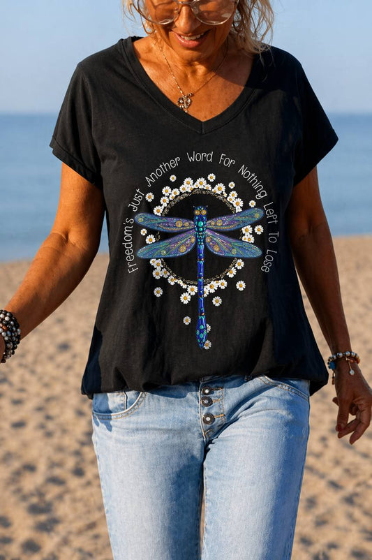 Autumn | Freedom Dragonfly Graphic Tee