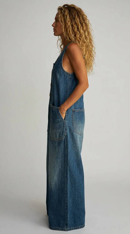 Amelia | Vintage Denim Jumpsuit