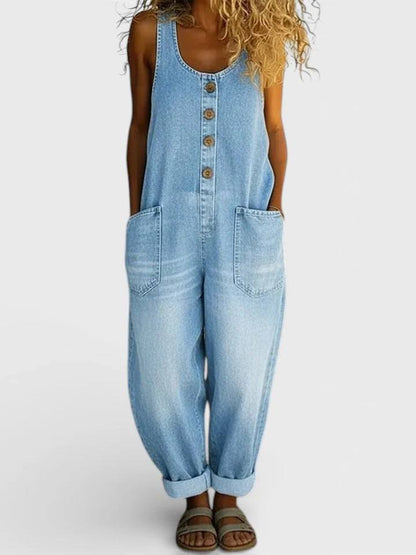 Amelia | Vintage Denim Jumpsuit