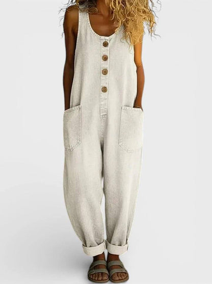 Amelia | Vintage Denim Jumpsuit