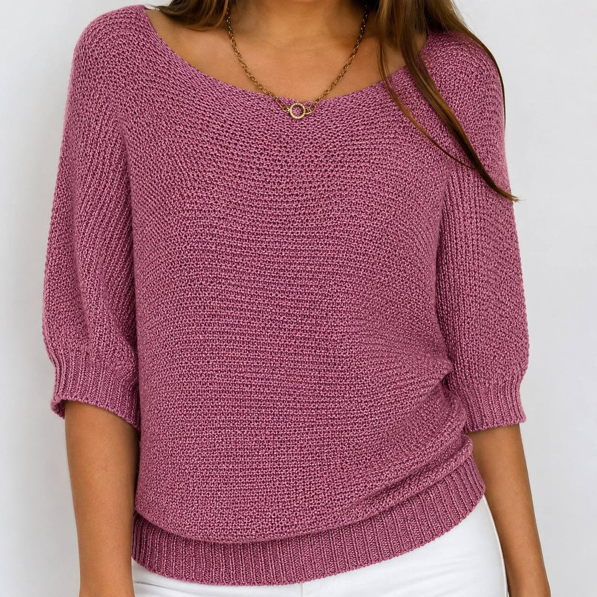 Women's Lightweight Batwing Knit Sweater