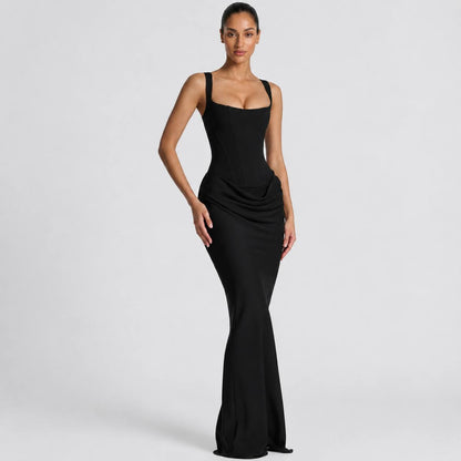 Celestine | Sculpted Satin Corset Gown