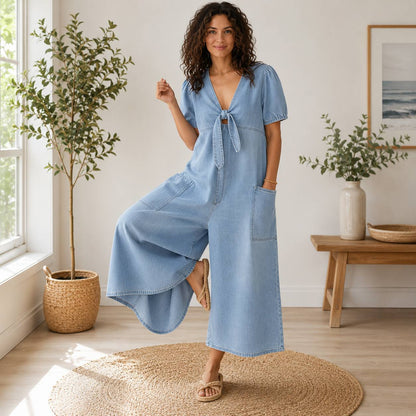 Elara | Relaxed Wide-Leg Jumpsuit