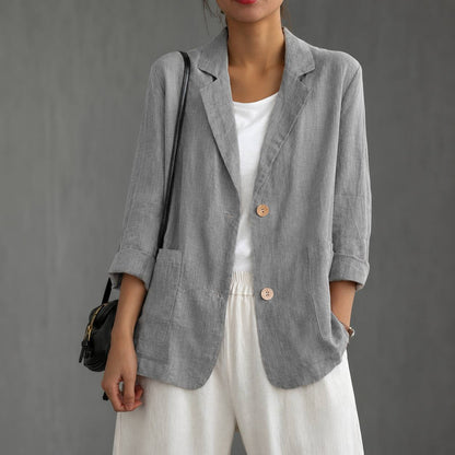 Sienna | Cotton Relaxed Blazer