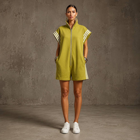 Luna | Zip-Front Casual Romper