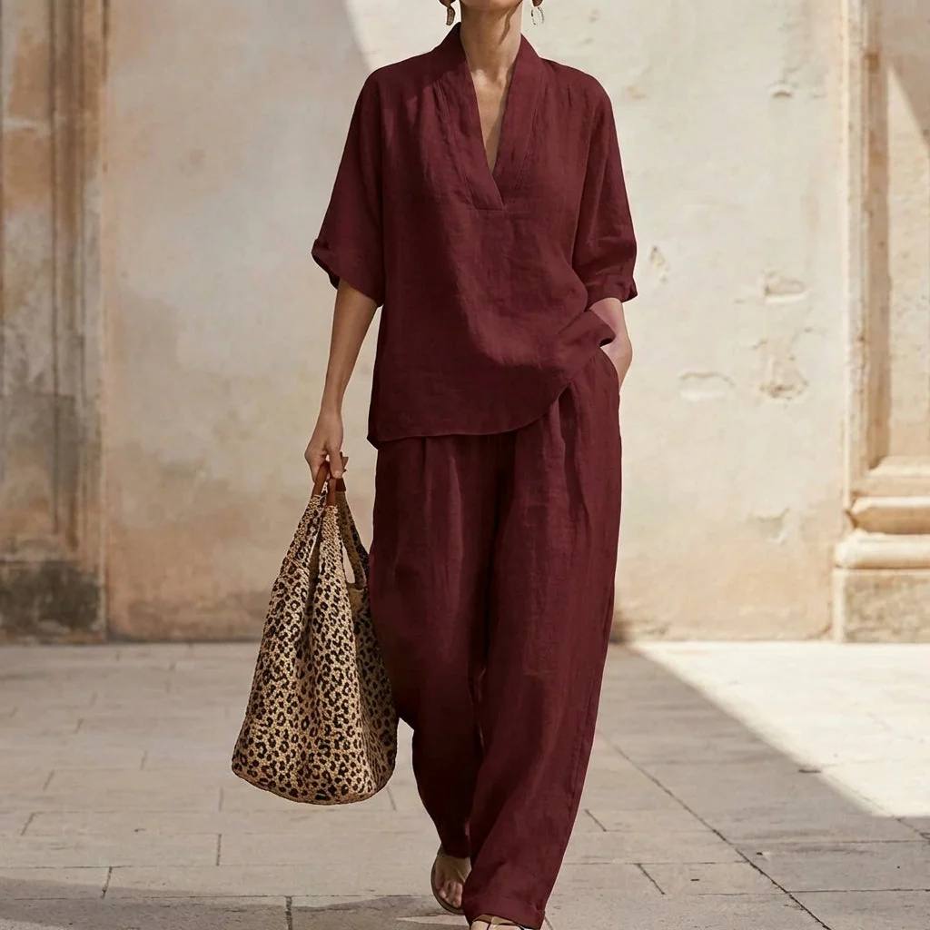 Aurora | Relaxed Linen Two-Piece Set