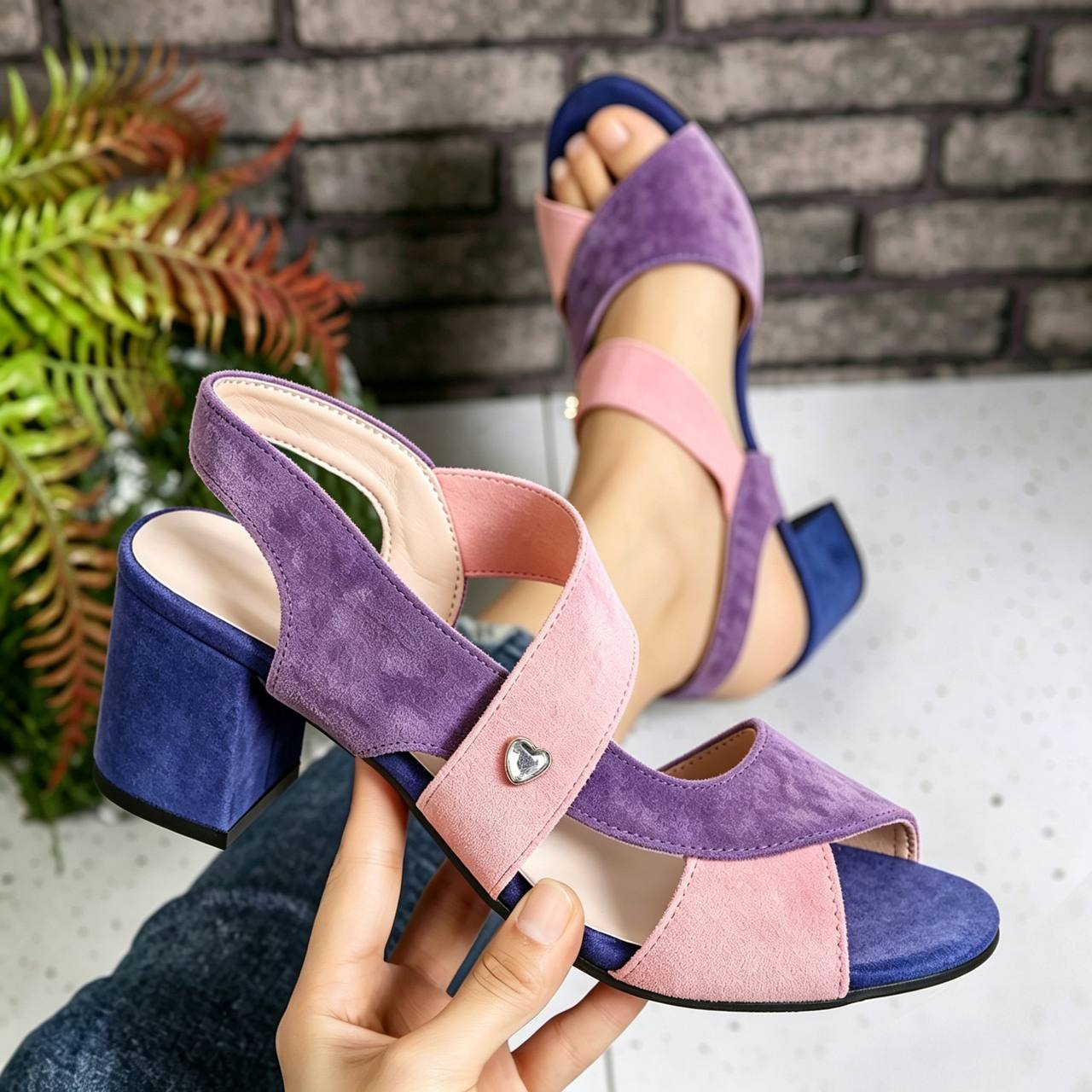Aurora | Sunset Cross-Strap Heels