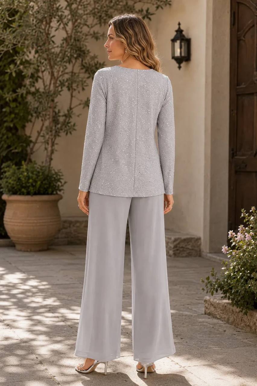 Celeste | Shimmer Three-Piece Evening Set