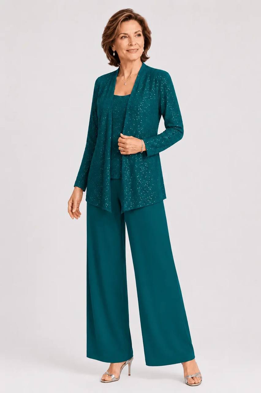Celeste | Shimmer Three-Piece Evening Set