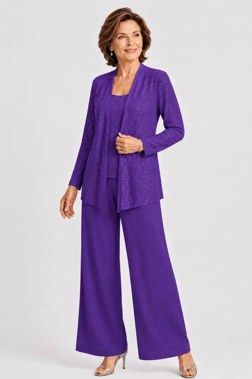 Celeste | Shimmer Three-Piece Evening Set
