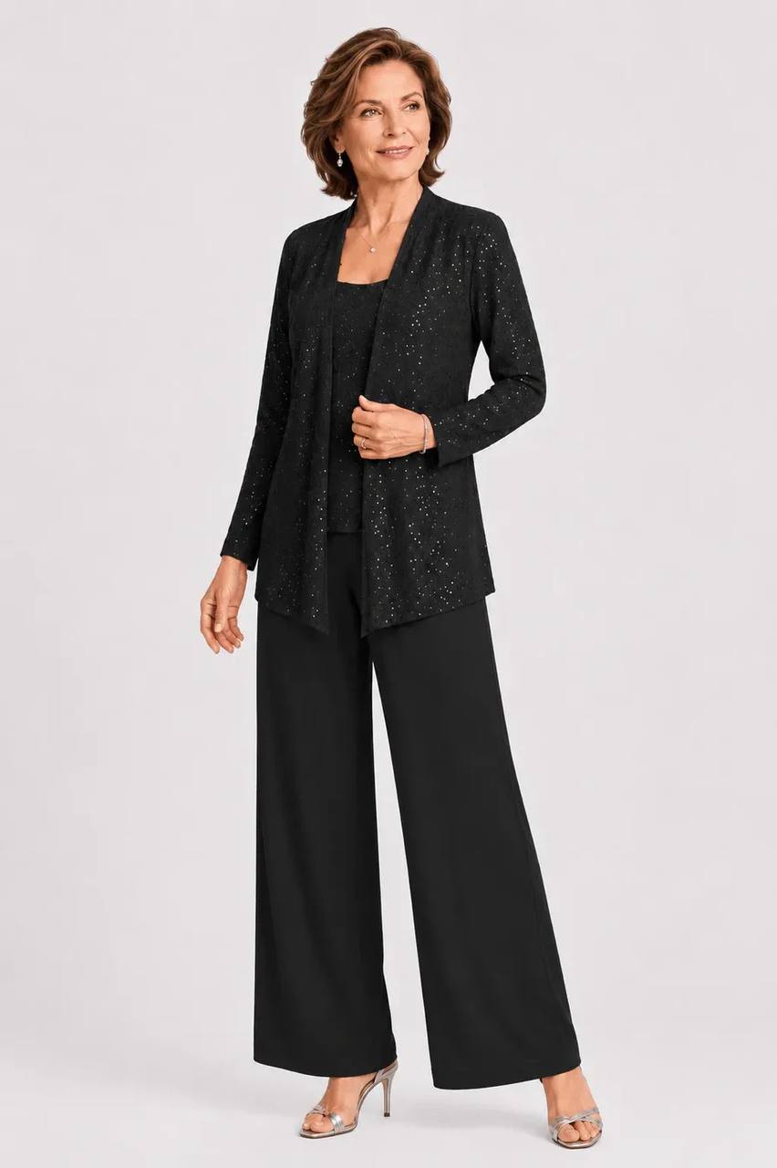 Celeste | Shimmer Three-Piece Evening Set