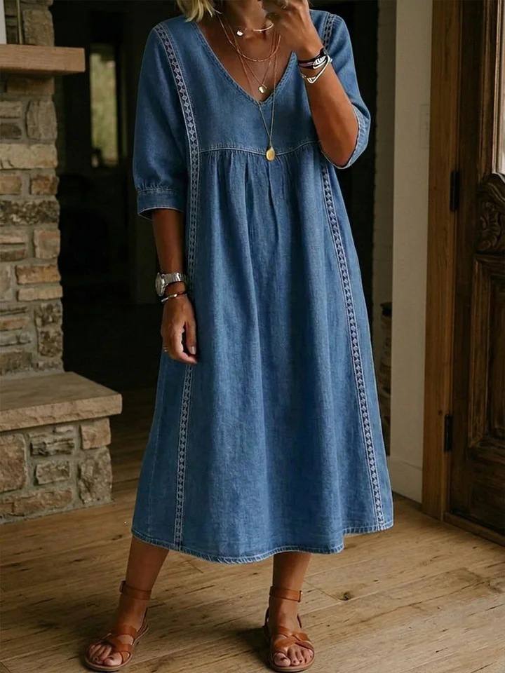 Aria | Relaxed Midi Pocket Dress