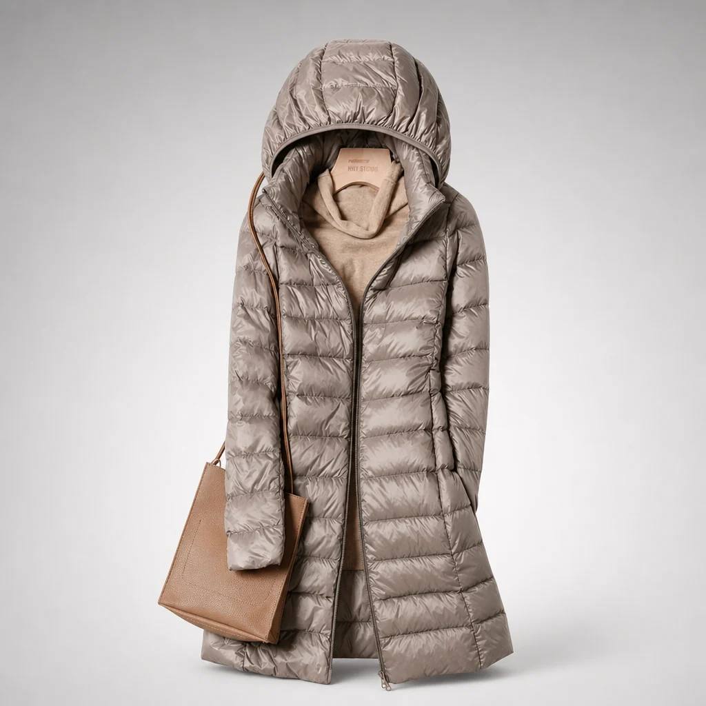 Women's Hooded Long Puffer Coat