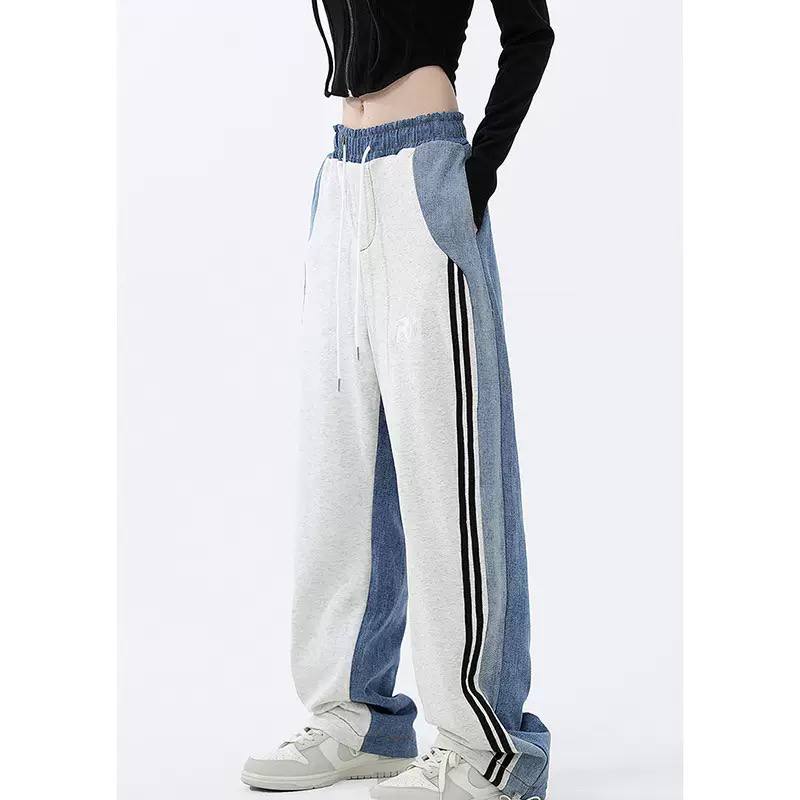 Women's Wide Leg Stripe Track Pants