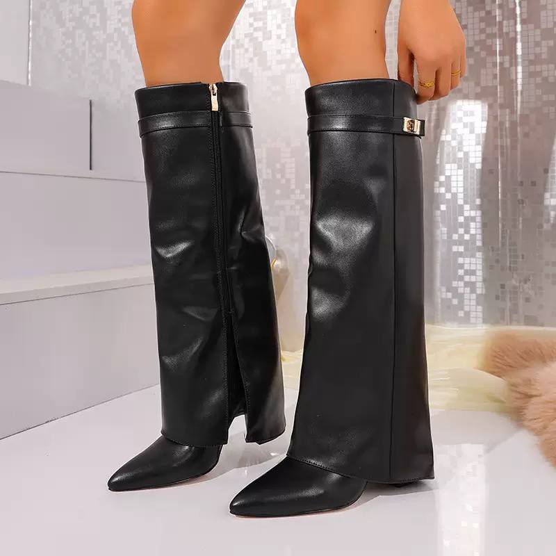 Women's Knee High Pointed Toe Boots
