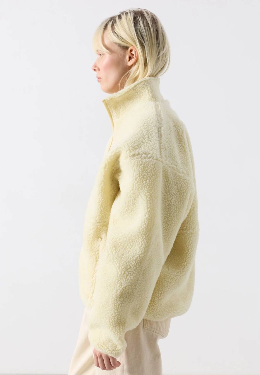 Women's Zip Up Teddy Fleece Jacket