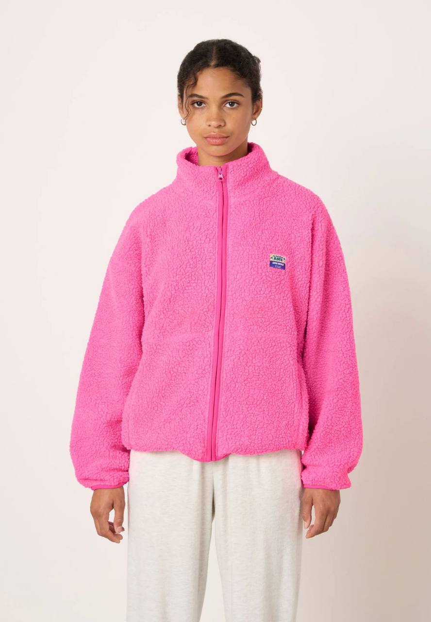 Women's Zip Up Teddy Fleece Jacket