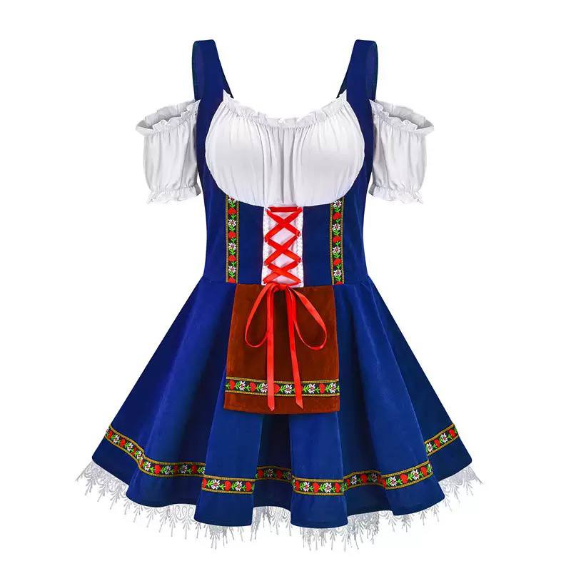 Storybook Beer Hall Dirndl Costume - Blue
