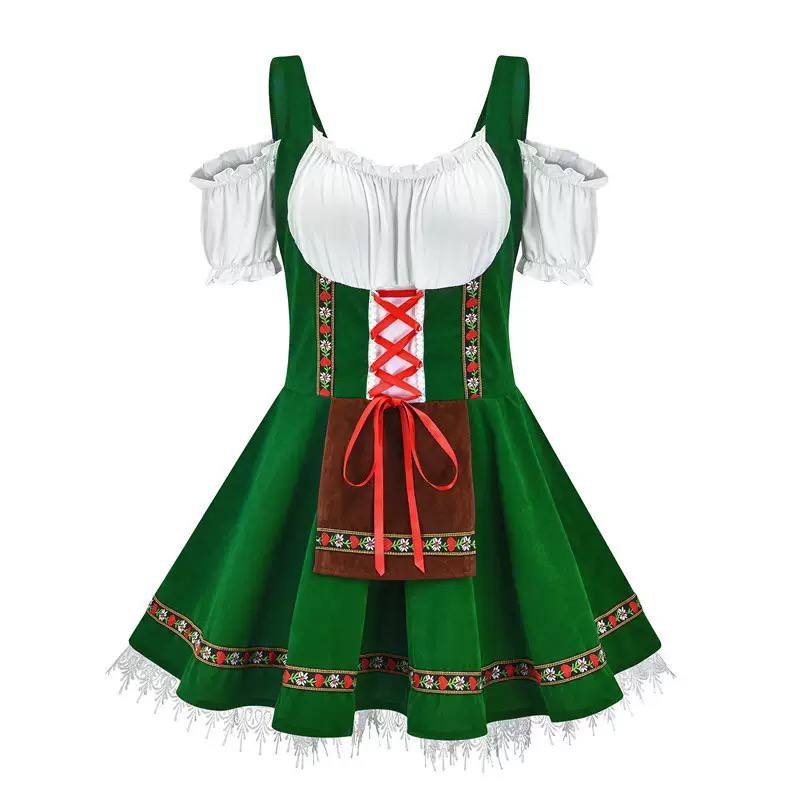 Storybook Beer Hall Dirndl Costume - Purple