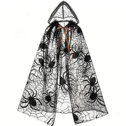 Web of Midnight Lace Costume Cape