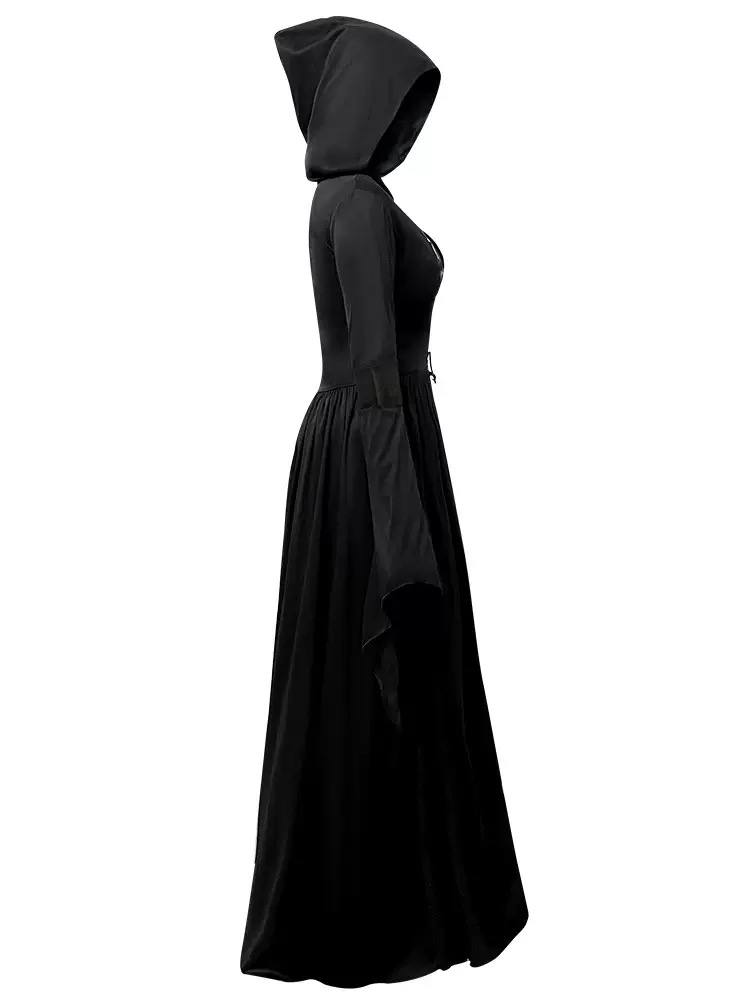 Veiled Reaper Bell Sleeve Costume Dress