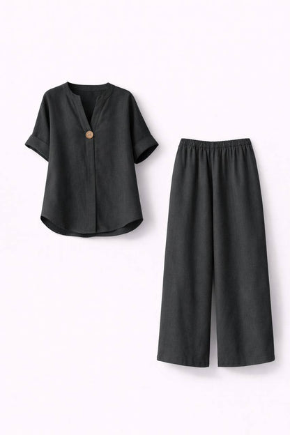 Annabelle |Loose Linen Two-Piece Set