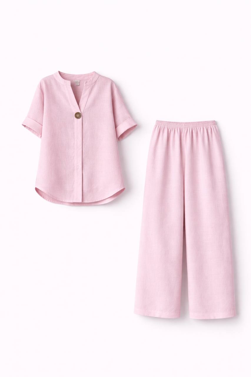Annabelle |Loose Linen Two-Piece Set