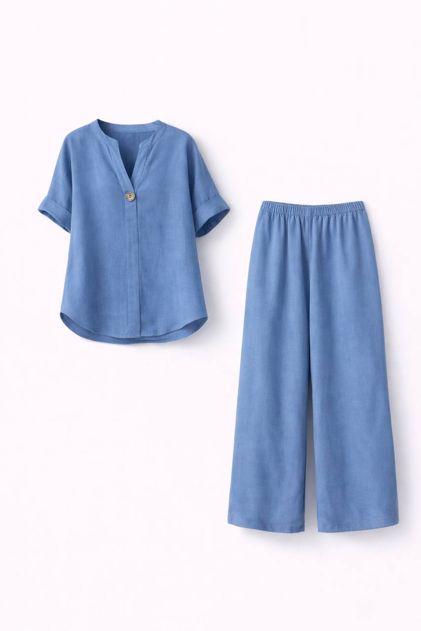 Annabelle |Loose Linen Two-Piece Set