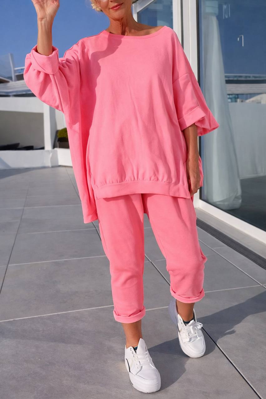 Women's Oversized Sweatshirt & Jogger Lounge Set