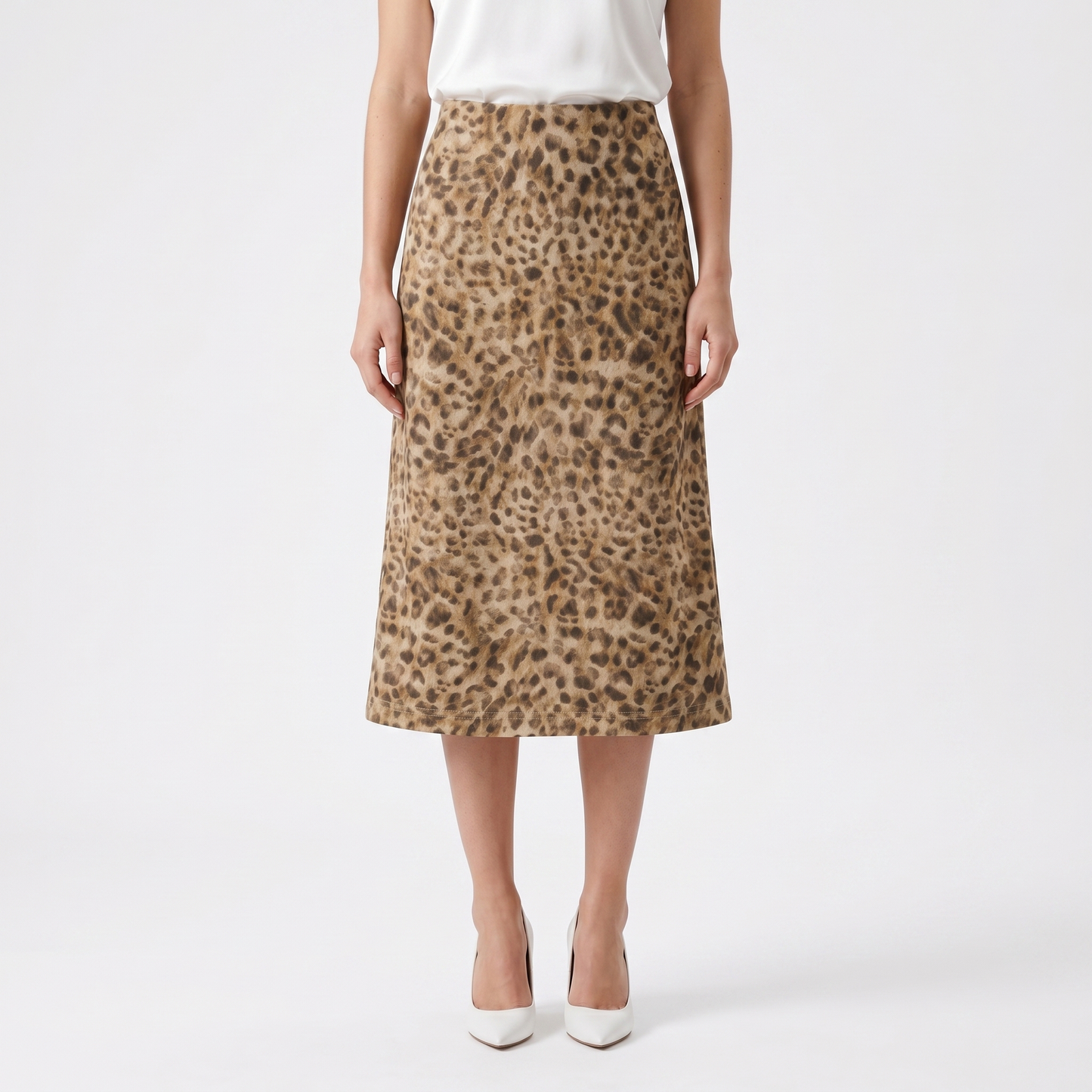 Emma | Leopard Midi Skirt
