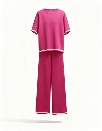 Women's Contrast Trim Lounge Set