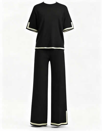 Women's Contrast Trim Lounge Set