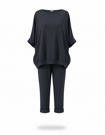 Women's Oversized Sweatshirt & Jogger Lounge Set